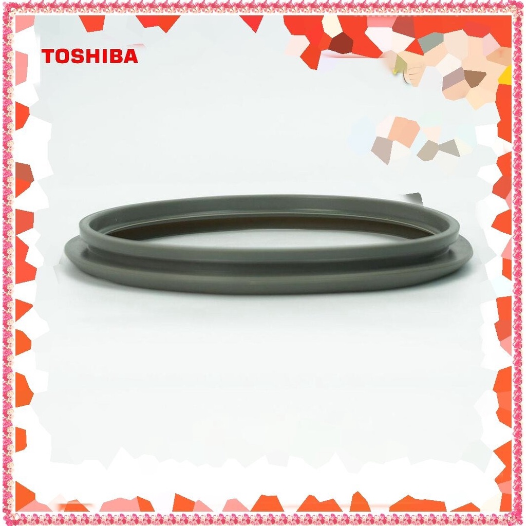 อะไหล่ของแท้/ขอบยางหม้อหุงข้าวโตชิาบาTOSHIBA/NRNL60000000033/LID PACKING/รุ่น RC-5MM/RCK-5EM