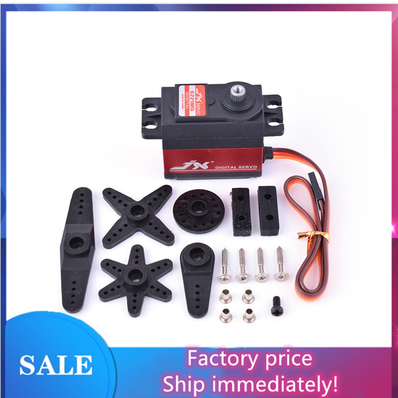 Jx PDI-6221MG เกียร์เซอร์โวดิจิทัล โลหะ 20 กก. 4.8-6V สําหรับรถบังคับ โดรน