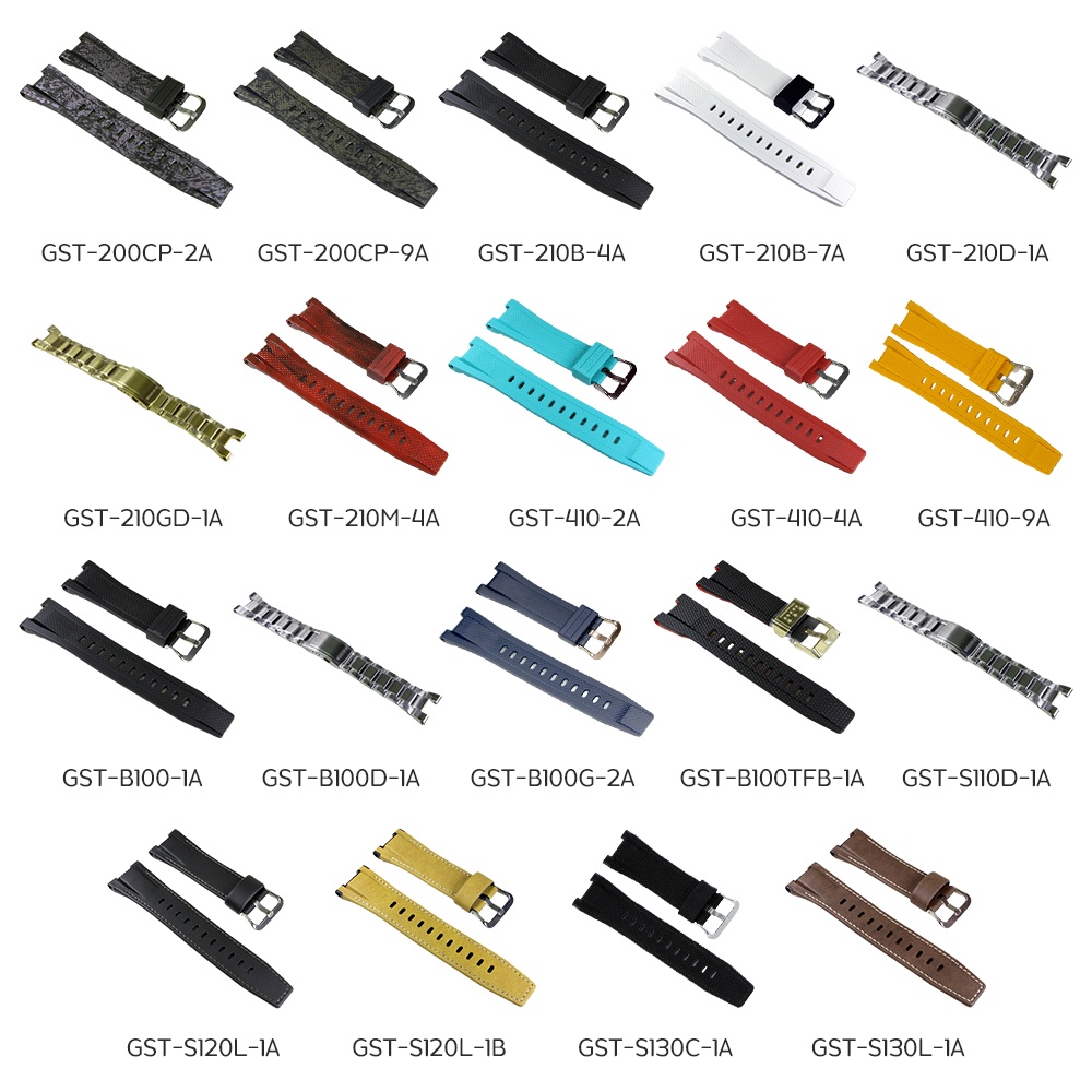 Casio G-Shock สาย รุ่น GST-200,GST-210,GST-400G,GST-410,GST-B100,GST-S100,GST-S110,GST-S120,GST-S130
