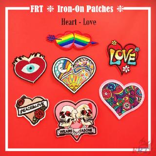 ☸ VSCO：Heart - Love Patch ☸ 1Pc Diy Sew on Iron on Badges Patches