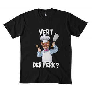 เสื้อยืดแขนสั้น พิมพ์ลาย Vert Der Ferk Swedish Chef Funny Meme สไตล์คลาสสิก แฟชั่นสําหรับผู้ชาย 2022S-5XL