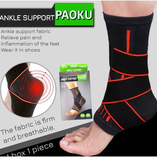 Paoku Ankle support ผ้าพันข้อเท้าลดการอักเสบเส้นเอ็นข้อเท้า