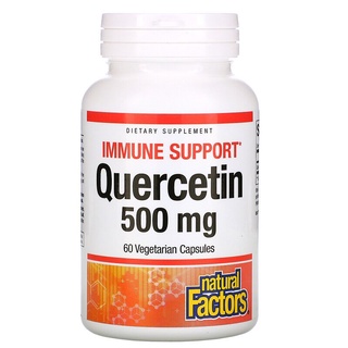 Natural Factors, Quercetin 500 mg, 60 Vegetarian Capsules, อเมริกา เควอซิติน, อเมริกา