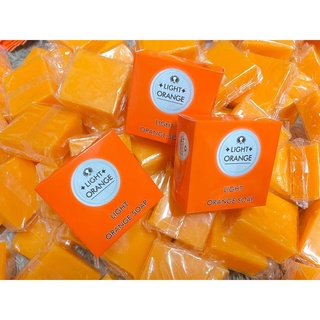 สบู่ไลท์ ออเรนท์ โซป Light Orange Soap สบู่ส้มแท้