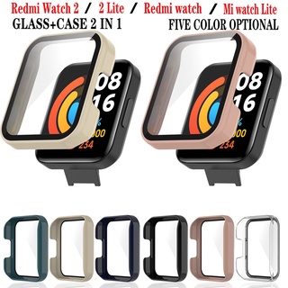 เคสฟิล์มกระจก PC แบบแข็ง กันรอยหน้าจอ สําหรับ Xiaomi Redmi watch 2 2 Lite Redmi watch Mi watch Lite