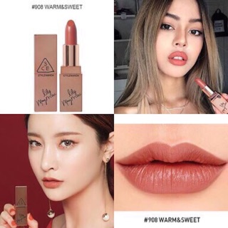 3ce X Lily Maymac Matte Lip Color #908 Warm and Sweet