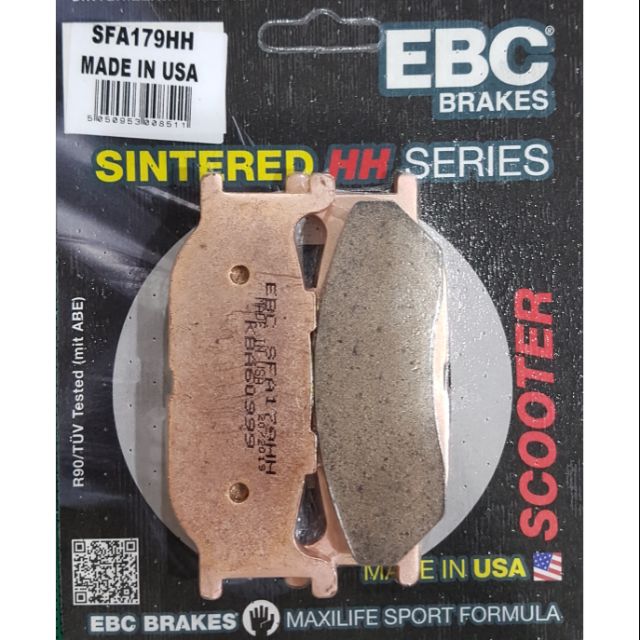 EBC Brakes ผ้าเบรครุ่น HH sintered  / ผ้าหน้า Yamaha SR400