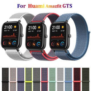 สายนาฬิกาข้อมือไนล่อนสำหรับHuami AMAZFIT GTS 42 มม.