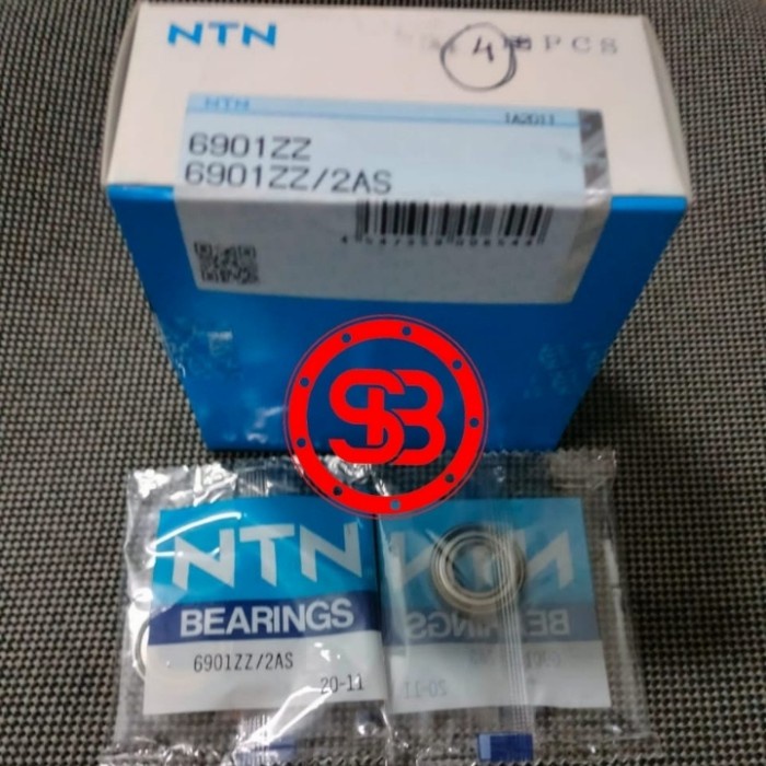 Bearing / Laker / Bearing NTN 6901 ZZ ฝาเหล็ก 6901ZZ