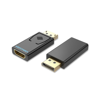 ส่งไวจากไทย Vention สายเชื่อมหน้าจอ Dp อะแดปเตอร์ Dp ตัวผู้ เป็น Hdmi ตัวเมีย ชุบทอง เปลี่ยน Display Port เป็น HDMI 4K