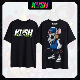 Tee เสื้อแฟชั่นผญ sexy ⚜️Kush ผู้ชายและผู้หญิงอะนิเมะเมาส์พิมพ์เสื้อยืดแฟชั่นเสื้อหลวมส่วนบุคคล *_w