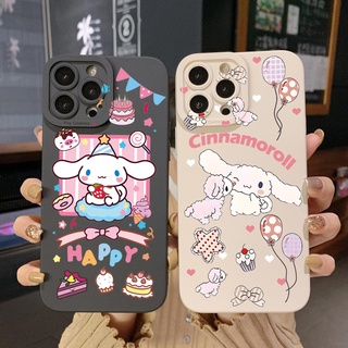 เคสโทรศัพท์มือถือ ขอบสี่เหลี่ยม ป้องกันเต็มเครื่อง ลาย Cinnamoroll น่ารัก สําหรับ Infinix Hot 12i 10S 11 10 Play 11S 10i Smart 6 HD X6511 X657B X6512 Note 12 G96