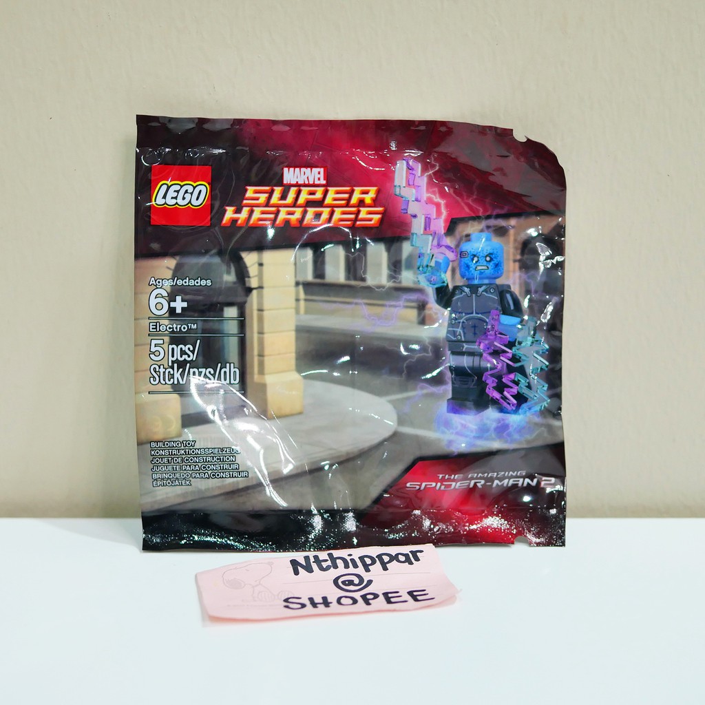 ++ ขาย Lego ซอง Polybag Electro Movie Ver. 5002125 Spider-Man Spidy Amazing Marvel Minifig ของใหม่ ของแท้ พร้อมส่ง ++