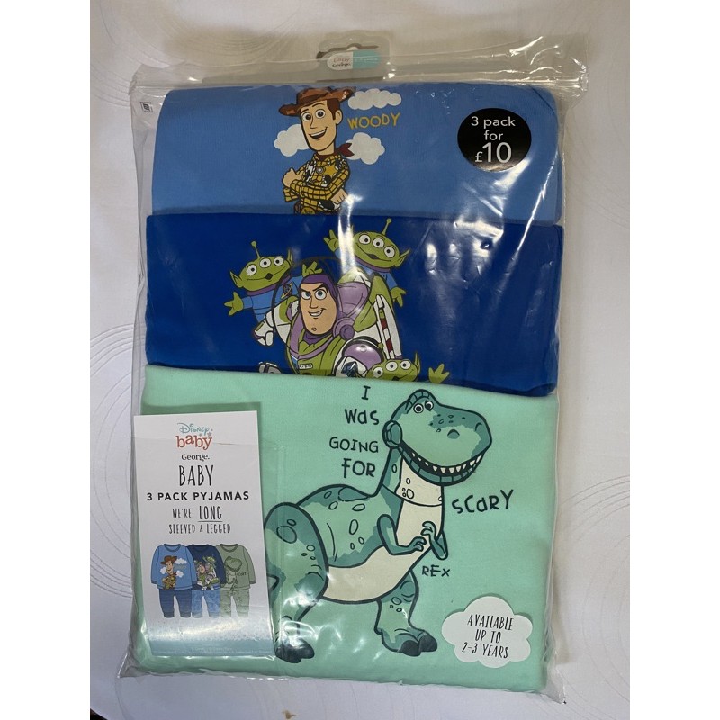 George Baby Asda pijamas แพ็ค ไม่จํากัดเพศ