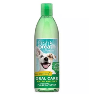 TROPICLEAN ORAL CARE WATER ADDITIVE 473 มล. Exp.11/2024 ผลิตภัณฑ์ผสมน้ำช่วยลดการเกิดหินปูน