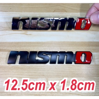 ราคาต่อ 1 ชิ้น โลโก้ นิสโม่ นิสสัน งานโลหะ Nismo Nissan metal logo 3d emblem for juke tiida teana x-trail gtr sunny cefi