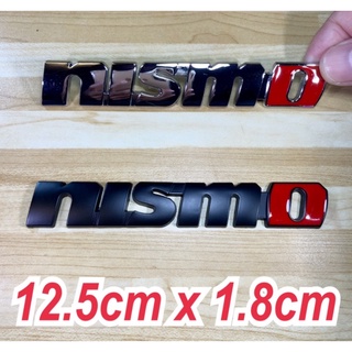 ราคาต่อ 1 ชิ้น โลโก้ นิสโม่ นิสสัน งานโลหะ Nismo Nissan metal logo 3d emblem for juke tiida teana x-trail gtr sunny cefi