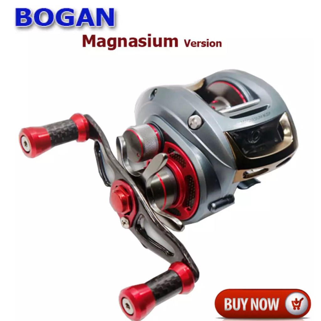 รอกหยดน้ำ BOGAN Magnasium Version รอกโบแกน รอกตกปลากันน้ำเค็ม รอกเบส รอกคุณภาพสูง ตีเหยื่อปลอม
