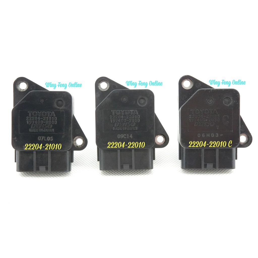 Toyota Altezza SXE10 / MR-S ZZW30 / Celica ZZT230 ZZT231 Air Flow Sensor USED DENSO 5pin 22204-21010
