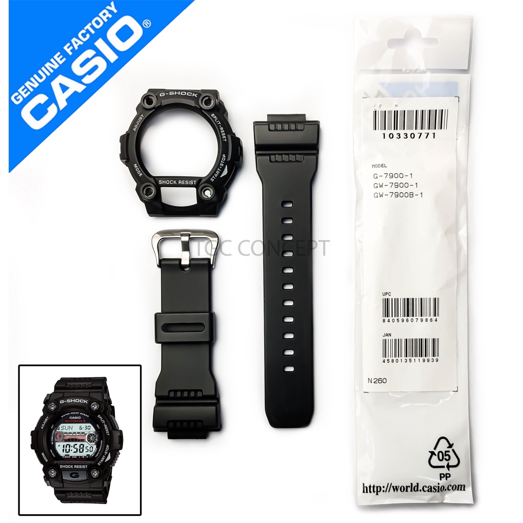 Band & BEZEL REPLACEMENT PARTS สําหรับ G-SHOCK WATCH GW-7900-1 GW7900-1 GW-7900B G-7900