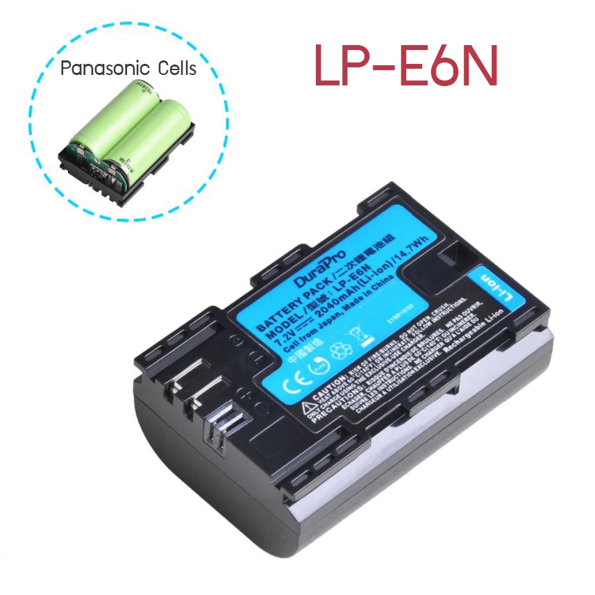 (รับประกัน 1 ปี) แบตเตอรี่ แท่นชาร์จ LP-E6 / LP-E6N ใช้ Cells Battery Panasonic จากญี่ปุ่น