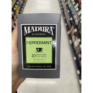 เครื่องดื่มสมุนไพร เปปเปอร์มินต์ ชนิดซอง ตรา มาดูรา 30 G. Peppermint Infusion ( Madura Brand ) เปปเปอร์มินต์ 100%