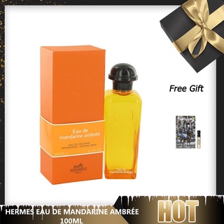 🎁ของขวัญ Hermes Eau De Mandarine Ambrée EDC "Warm and Sweet Passion Fruit and Citrus Note" 100ml กล่องซีล