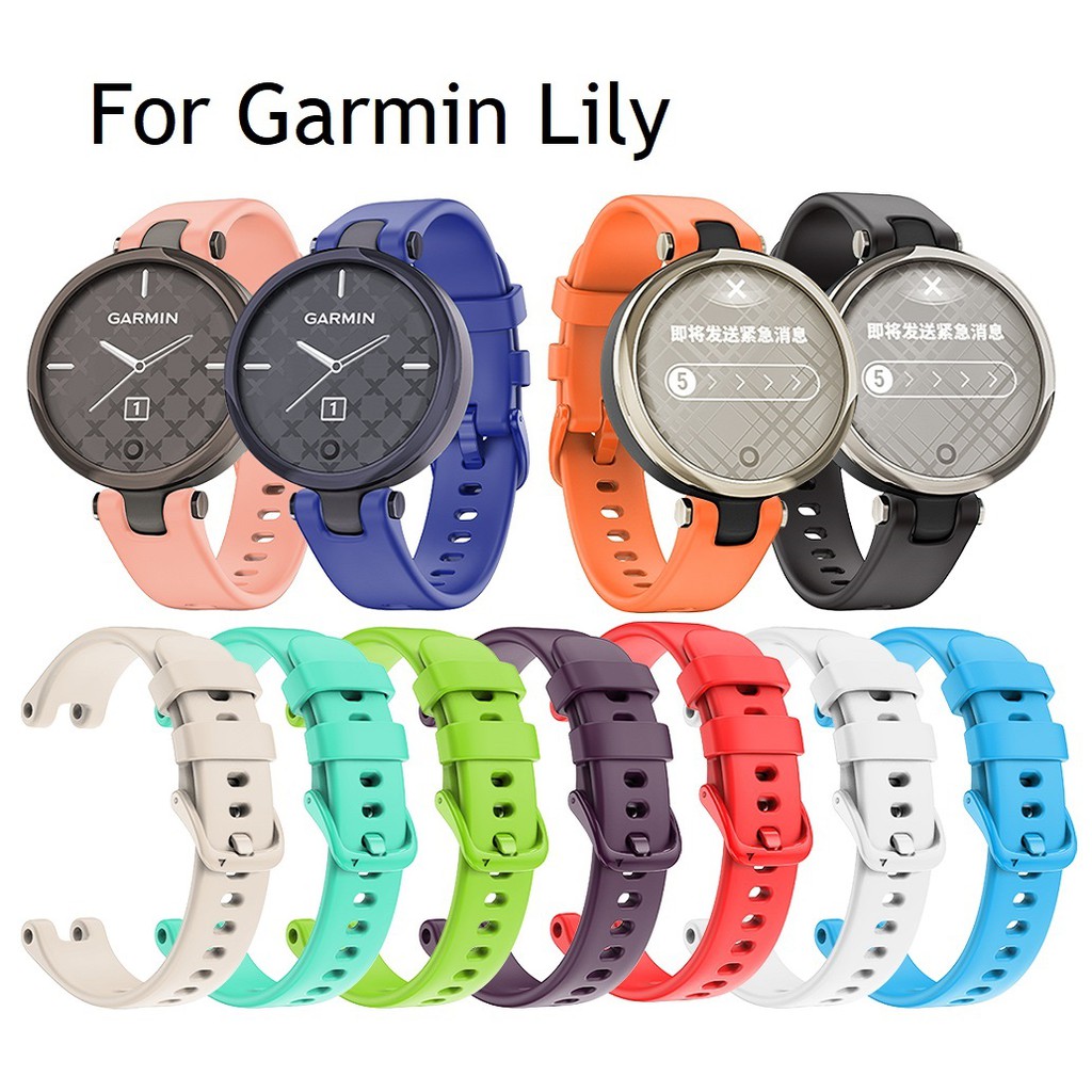 Garmin Lily Strap Silicone Watch Band Wristwatch Strap Bracelet Belt With Installation Tool for Garmin Lily Smart Watch