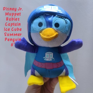 ตุ๊กตา Disney Jr. Muppet Babies Captain Ice Cube Summer Penguin ขนาด6นิ้ว เพนกวิ้น ในดิสนีย์ ลิขสิทธิ์แท้ งานสวยมากๆ