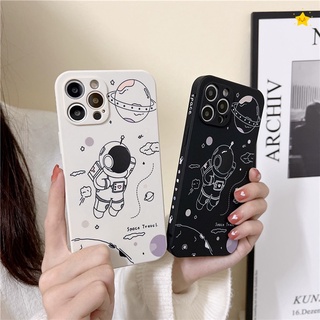 เคสซิลิโคนนิ่ม ลายการ์ตูนนักบินอวกาศ สําหรับ iPhone13 iPhone12 Pro Max iPhone11 SE 2020 iPhone7 8 6 6s 6plus 7Plus 8Plus