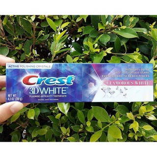 40% Sale!! EXP: 03/2023 ยาสีฟันเครสท์ 3D White Luxe™ Glamorous White™ Toothpaste, Vibrant Mint 116g (Crest®)