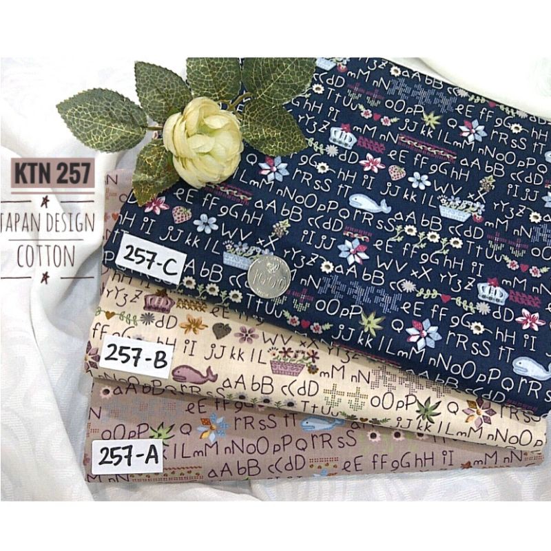 KATUN [KTN 257] ผ้าคอตตอนดีไซน์ญี่ปุ่น - หน้ากว้าง 1.50 - สต๊อกสุดท้าย
