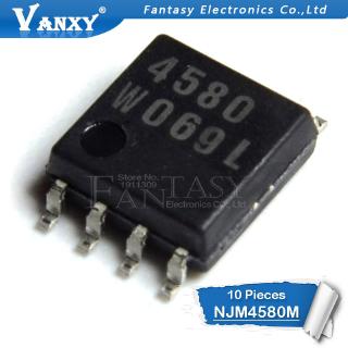 10pcs NJM4580M SOP8 NJM4580 SOP 4580M SMD SOP8