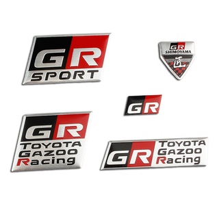 1❤โลโก้อลูมิเนียมอัลลอยด์ ดัดแปลง สําหรับรถยนต์ GR GRSPORT TOYOTA