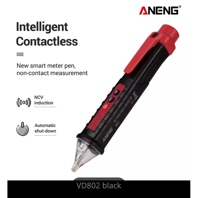 ปากกาวัดไฟตัวใหม่ล่าสุด  ปากกาเช็คไฟ  ปากกาทดสอบไฟฟ้า #ไขควงวัดไฟฟ้าดิจิตอล  ยี่ห้อ ANENG รุ่น VD802