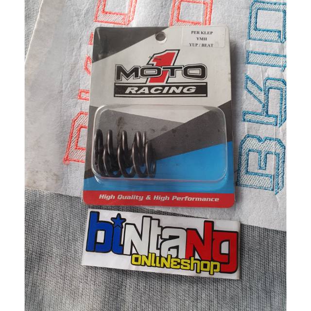 SPRING VALVE RACING MOTO 1 สําหรับ JUPITER Z, VEGA R, BEAT KARBU, SCOOPY KAEBU ORIGINAL MOTO 1