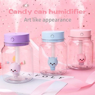 Creative Candy Jar เครื่องทำความชื้นขนาดเล็ก USB ความจุขนาดใหญ่เครื่องเพิ่มความชื้นในอากาศขนาดเล็ก Night Light Gift