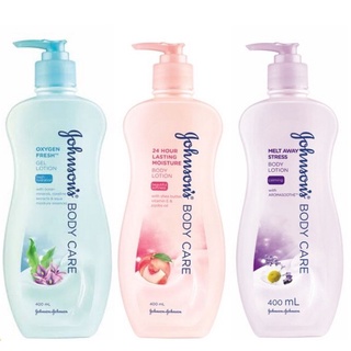จอห์นสันบอดี้แคร์ โลชั่นทาผิว 24 ฮาวเวอร์ลาสติ้ง มอยส์เจอร์ 400 มล. Johnson Body Care 24 Hour Lasting Moisture