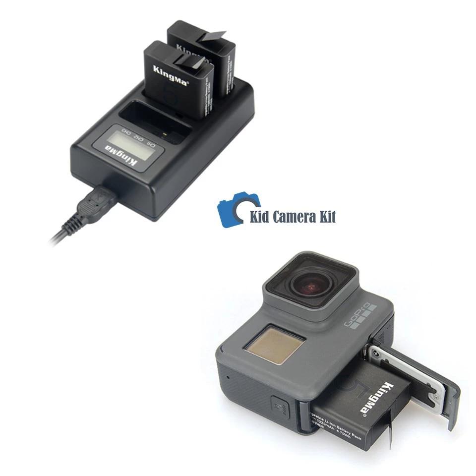 Gopro 5/6/7 แบตเตอรี่ แท่นชาร์จ รุ่น AHDBT-501 กล้อง  Gopro Hero 5, Gopro Hero 6, Hero 7 black, โกโปร 2018 -  Kingma thumbnail 5