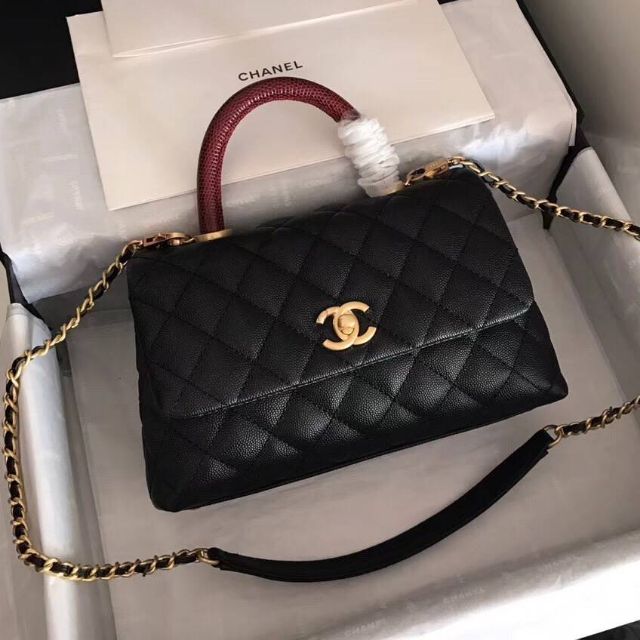 Chanel Coco Bag Lizard Handle Original Shopee Thailand