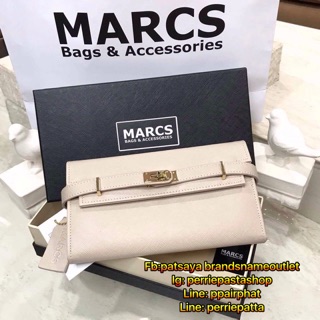 พร้อมส่งความสวย! NEW ARRIVAL! MARCS PADLOCK LONG WALLET เเท้💯outlet กระเป๋าสตางค์ใบยาววั