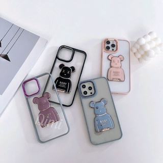 เคสรูปหมีมีขาตั้งได้ oppo A12 A15 A15s A16k A54 A5s F9 Reno7z Realme5 y11 y12y15 y17 y20 y12s y12a y15s  v23 5g Redmi9A