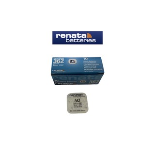 ถ่านนาฬิกา ถ่านกระดุม Renata 362 (SR721SW) Watch Batteries Silver Oxide 1.55V ถ่านสวิส แพคกิ้งเม็ดเดี่ยว ของแท้