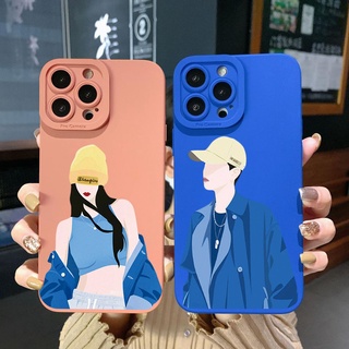 เคสโทรศัพท์มือถือคู่รัก สําหรับ VIVO Y11 Y12i Y16 Y30 Y55 Y75 5G Y93 S15E 2019