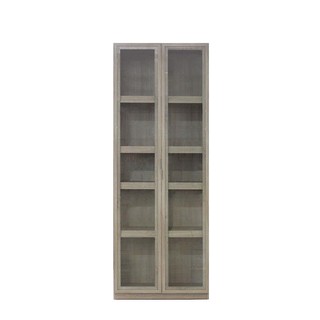 File cabinet CABINET EVOLUTION HC75DO GLASS SOLID OAK Office furniture Home &amp; Furniture ตู้เอกสาร ตู้สูง BURO EVOLUTION