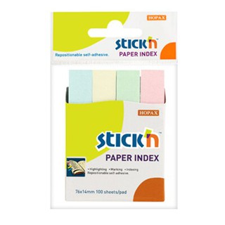 กระดาษโน้ตอินเด็กซ์ 1.4x7.6 ซม. สติก เอ็น 21065 Sticky Note Index 1.4x7.6 cm. Sticky 21065