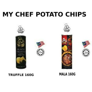 พร้อมส่ง✅My Chef Black Truffle Potato Chips Crisps มันฝรั่งรสเห็ดทรัฟเฟิล ขนาด160กรัม