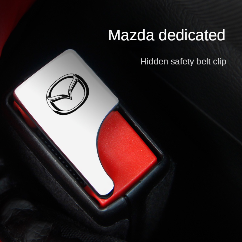 ปลอกหุ้มเข็มขัดนิรภัย แบบดึง สําหรับรถยนต์ Mazdafor Mazda 2 Mazda 3 Mazda 5 Mazda 6 CX 3 CX 5 CX 8 CX 30 RX7 RX8 Fighter Familia