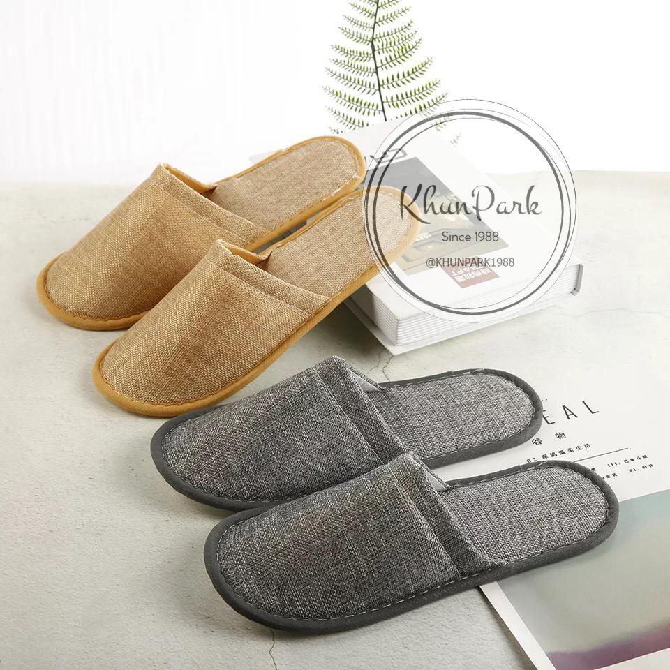 รองเท้าใส่เดินในบ้าน ในโรงแรม 🏠สำหรับใช้แล้วทิ้ง👞แบบเปิดเท้า/หุ้มเท้า kp99