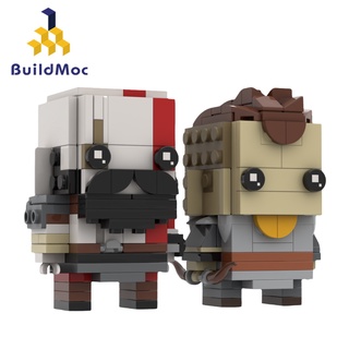 【God Of War】ของเล่นตัวต่อเลโก้ รูป Kratos Atreus Brickheadz BuildMOC MOC-75471 269 ชิ้น